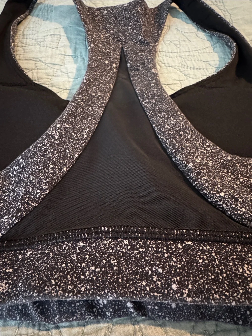Lululemon athletica Women's Sparkle Black Racerback Sports Bra